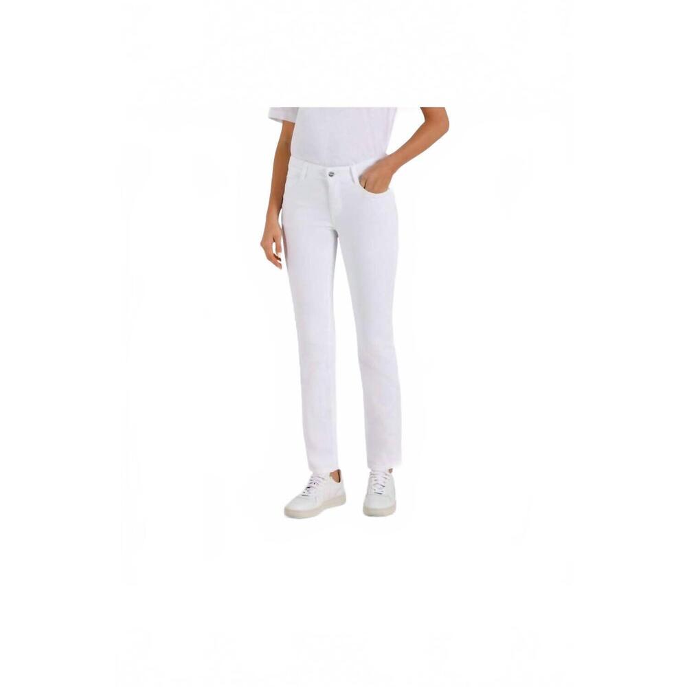 NEW MAC JEANS dream denim straight leg jeans in white